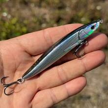 1支/20克远投铅笔型拟饵，人工饵，仿生拟饵，沉水米诺饵，远投沉水硬饵，水面拟饵，户外钓鱼拟饵，冬季钓鱼拟饵，鱼饵