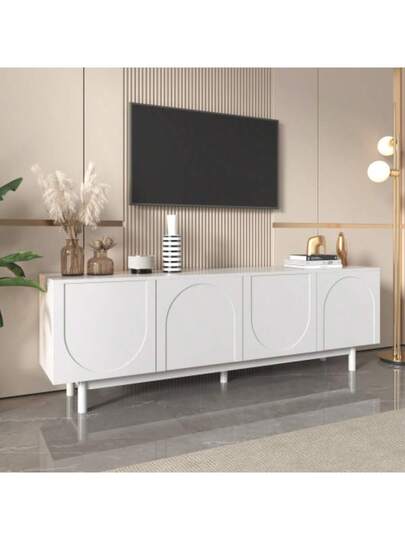 Moderne Wit TV St 175 38 56 Cm, Adjustable Insert, Lightweight Luxurious Flat Screen view 7