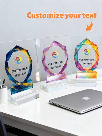 Placa conmemorativa de acrílico personalizada, con nombre personalizado, 9 estilos, regalo de aniversario para él, regalo de pareja, regalo de gratitud inolvidable para celebrar días especiales, trofeo de reconocimiento corporativo personalizado, placa de reconocimiento para empleados - Regalo de jubilación o aprecio para el personal y la gerencia