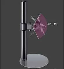 Soporte Escritorio Independiente para Monitor Computadora LCD Individual,Elevador para Pantalla 14 a 27 Pulgadas con,Altura Ajustable,Rotación,Sostiene una Pantalla Hasta 8Kg (Negro) - Negro - Ver 7