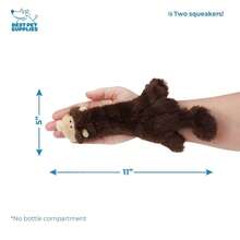 Best Pet Supplies Squeaky Dog Toys With Soft Durable Fabric For Small, Medium And Large Pets Interactive Toy For Indoor Play, Supports Active Biting And Play - Monkey, Small,Small,DarkBrwon/Monkey - DarkBrown/Monkey - 查看 7