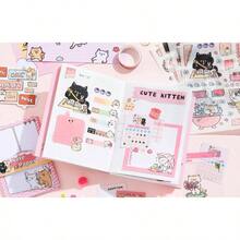 Vintage Scrapbook Kit346pcs Bullet Junk Journal Kit With Journaling/Scrapbooking Supplies, Stationery, A6 Grid Notebook With Graph Ruled Pages, Teen Women - Vintage - Cat - View 6