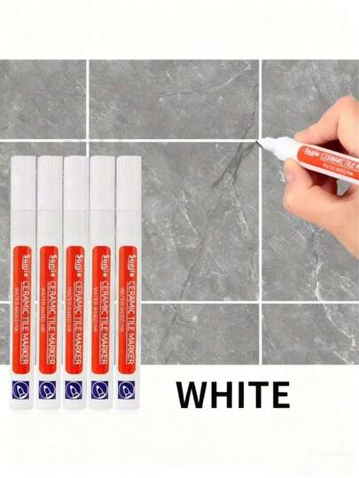 Tile Repair Pen, Suitable For Cleaning Bathroom Floor Grout, Waterproofing, Mildew Prevention, And Beautifying Tile Repair And Grout Sealing. A Great Gift For Family And Friends, Including Holiday Gifts, Christmas Gifts, Home Goods, And New Year's Gifts (Packaging Style Sent Randomly).