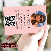 Tarjetas personalizadas, tarjetas de felicitación personalizadas, códigos QR personalizados, tarjetas de visita personalizadas, tarjetas de visita con código QR personalizadas, tarjetas de evento personalizadas, tarjetas de mostrador personalizadas, multifuncionales, decorativas, personalizadas, únicas, productos personalizados, adecuados para empleados, clientes, estudiantes, negocios/trabajo/oficina, suministros de oficina y escolares, decoraciones navideñas, manualidades - Tarjetas de visita personalizadas - Ver 22