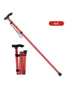 1 chiếc gậy leo núi bằng hợp kim nhôm, có thể điều chỉnh 5 cấp độ, gấp gọn, siêu nhẹ, thích hợp cho leo núi ngoài trời. - Nhiều màu - Xem 10