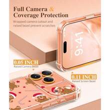 YChristmas Funda transparente para telefono con diseño de hombre de jengibre baston de caramelo y estrellas para iPhone 17 Pro - como en la foto - Ver 5