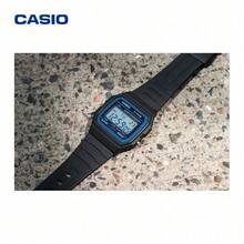Đồng hồ Casio Youth Series Square Silicone, Mặt số đen, Dây đeo nhựa, Chống nước, Bộ máy thạch anh, Thiết kế hình vuông nhỏ cổ điển, Unisex F-91W-1 - Một cỡ - Xem 3