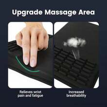 MEKASS Mouse Pad With Wrist Rest, Ergonomic Slope Mousepad For Carpal Tunnel Pain Relief, Memory Foam Desk Computer Wrist Support Mouse Pad With Non-Slip PU Base For Office Home (Beach) - MàuA - Xem 3