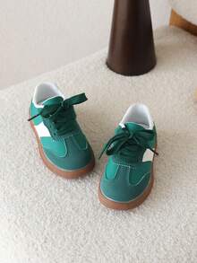 1 Pair Kids Sports Shoes, New Spring/Autumn Girls Casual Sneakers, Boys Trainers - Green - View 3