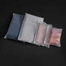 5/10PCS Frosted EVA Transparent PE Zipper Bags For Clothing And Clothing Storage Bags, Waterproof Packaging Bags For Clothes, Transparent Plastic Clothing Bags For Packaging T-Shirts, Shirts, Documents, And Clothes, Plastic Sealed Bags, Reusable Frosted Sealed Bags, Essential For Travel Classification And Organization, Out-Of-Season Clothing Storage Bags At Home ,Wardrobe,Travel Essential,(Styles Randomly Delivered)