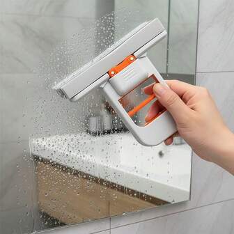 1 pieza Mini trapeador de mano, trapeador portátil de escritorio para el hogar con esponja absorbente de agua, autosecante y de doble uso para quitar el polvo