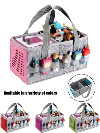 Carrying Case/Handbag, Compatible With Toniebox Starter And Tonies Figures, Home/Outdoor Tote Bag For Tonies Audio Player And Figures, Large Capacity To Store Audio Accessories