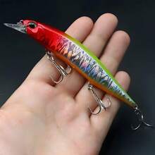 1pc 13.5cm/5.31in 18.5g/0.65oz Floating Troll Fishing Lure, Jointed Hard Bait, Diving Swimbait, Fishing Tackle, Surface Jumping Lure, Smart Fishing Device, Freshwater Fishing, Saltwater Fishing, Floating Bait, Wobbling Action, High Quality Lure, Precision Crafted Bait, Surface Lure, Sportfishing, Bass Fishing