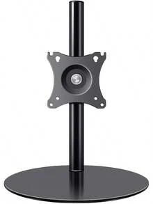 Soporte Escritorio Independiente para Monitor Computadora LCD Individual,Elevador para Pantalla 14 a 27 Pulgadas con,Altura Ajustable,Rotación,Sostiene una Pantalla Hasta 8Kg (Negro) - Negro - Ver 2