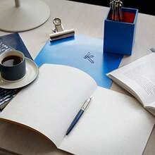 New PARKER 1953186 Retractable Jotter Chrome Trim Ballpoint Pen Royal Blue 14927 - Blue - View 6