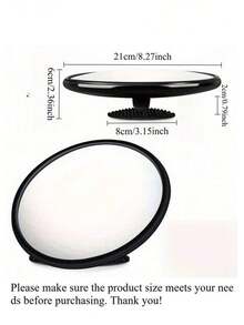 1pc Decorative Art Round Wall Mirror - Full-Length Horizontal Wall-Mounted Mirror With Plastic Frame, No Electricity Required | Decorative Home Decor For Living Room, Bedroom, Entryway, Bathroom Wall Decor, Selfie Mirror For Trying On Clothes, Room Decor, Dressing Room Decor, Single Room Decor - Multicolor - View 9