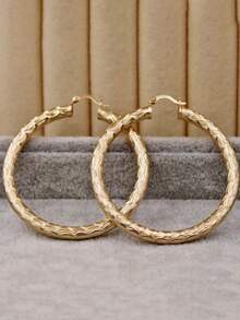 Hoa tai đơn giản và thanh lịch, phụ kiện hoàn hảo cho các bữa tiệc và chuyến du lịch - Vàng - Xem 6