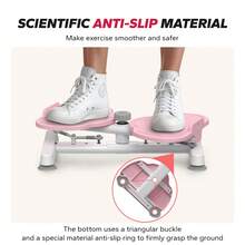 MERACH Waist  Ab Machine, 300 Lbs Capacity Core & Abs Workout Equipment For Slim Waist, Quiet Home Gym Exercise Machine For Women & Men - 粉色 - 查看 8