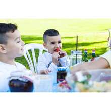 5 Foot 60 X 30 Inch White & Blue Checkered Tablecloth Elastic Corner Fitted Rectangular Folding Vinyl Table Cover Cloth Xmas Plastic Waterproof Picnic Party Home Indoor And Outdoor Use,One-Size,Blue&WhiteChecker60inchx30inchRectangular - 藍白格子圖案,60吋x30吋長方形 - 查看 4