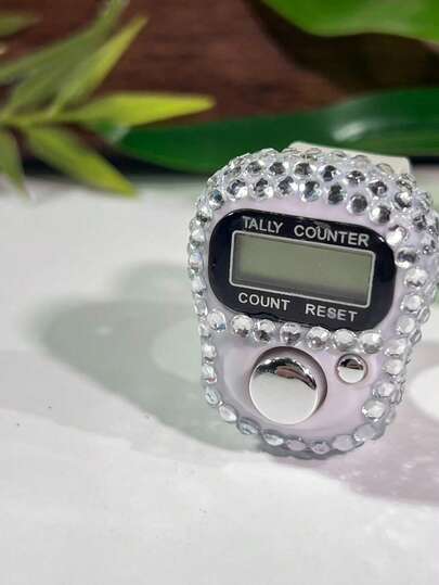 Contador manual electrónico con cristales, contador portátil de mano, contador de botones de estilo de moda de varios colores, regalo pequeño de cumpleaños, regalo de Ramadán, regalo pequeño de evento, regalo de Ramadán