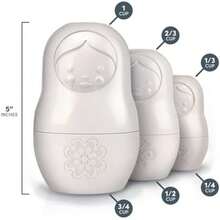 Fred & Friends - Vasos medidores M-CUPS White Matryoshka Dry, juego de 6(Set of 6 Vasos medidores secos, blanco) - Multicolor - Ver 2