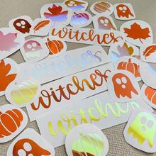 WRAPXPERT Holographic Vinyl Roll Orange, Holographic Permanent Vinyl Orange Glossy Craft 12\ X 5ft, Chrome No Bubble Iridescent For DIY Craft Decal,12inchx5ft,Orange - 橘色 - 查看 7