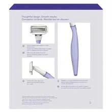 Flamingo Razors Women, 1 Women's Handle (Lilac), 13 Five-Blade Refills, And 1 Shower Holder - 1 - View 2