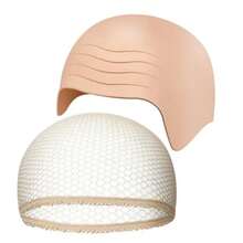 Halloween Gorro calvo Maquillaje Látex BaldHead Peluca Gorros Sombrero calvo Disfraz de cosplay para adultos - KIT C - Ver 10