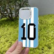 Funda de Número de Fútbol Genial para 17 16e 15 Plus 11 12 14 16 17 Pro Max 13 Cubierta Trasera del Teléfono - Mix02 - Ver 5