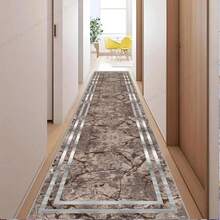 1件装现代中式长方形地毯，轻便奢华时尚，适用于客厅、走廊、厨房、过道，舒适柔软，也可作为户外垫，用于露台、露营、草坪。