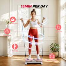 MERACH Waist  Ab Machine, 300 Lbs Capacity Core & Abs Workout Equipment For Slim Waist, Quiet Home Gym Exercise Machine For Women & Men - 粉色 - 查看 3
