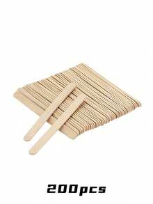 300/200支木制冰棍棒 - 天然木制冰棍棒工艺棒，这些冰淇淋棒可用于制作冰淇淋、冰块、棒棒糖和蛋糕。此外，还有蜡棒、DIY木制工艺棒、木钉、压舌板、冰棍棒和冰棍配件可供选择。 - 彩色 - 查看 14