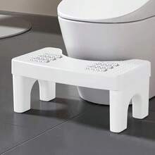 Squatting Toilet Stool For Adults Portable Toilet Step Foot Rest For Bathroom - White - View 1