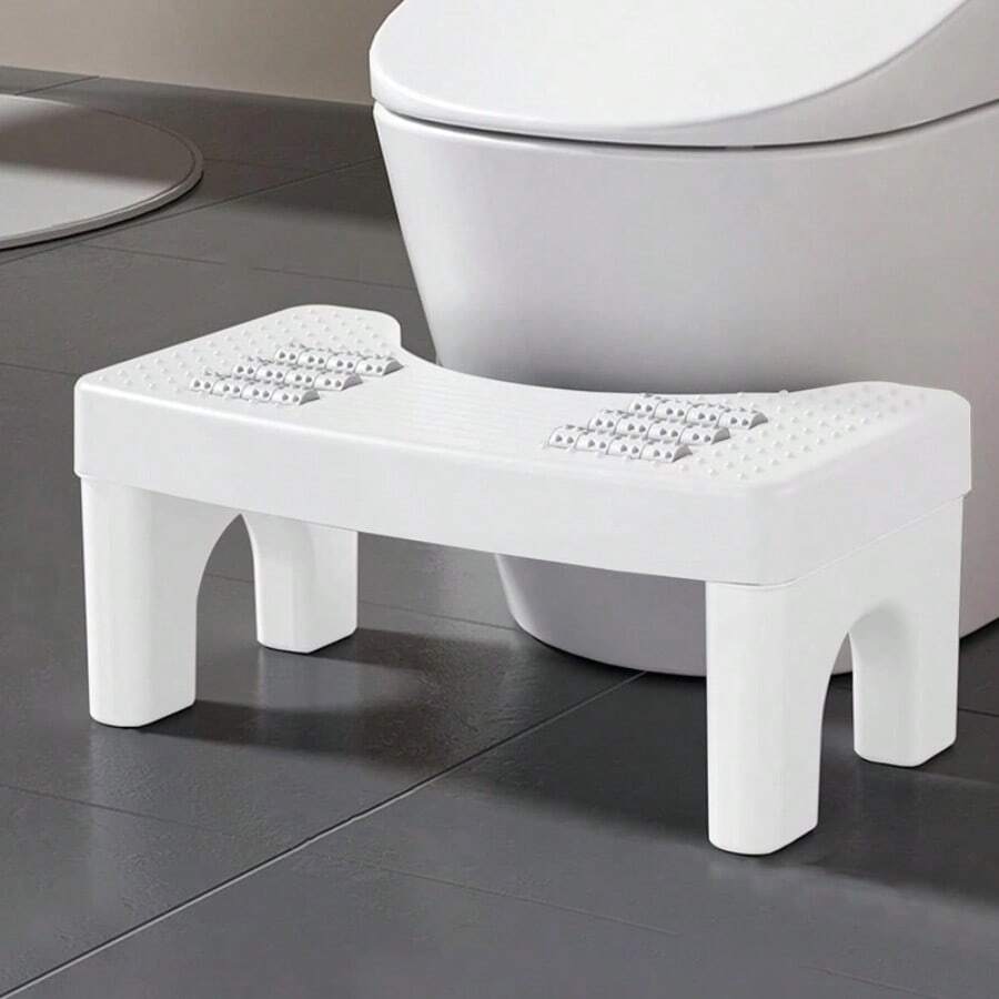 Squatting Toilet Stool For Adults Portable Toilet Step Foot Rest For Bathroom - White - View 1