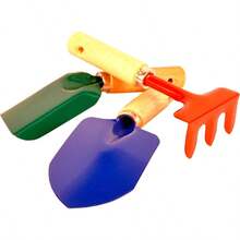 G and F 10012 JustFor Garden Tools Set with Tote Hand rake Shovel TrowelSpade & Shovel - Multicolor - Ver 8