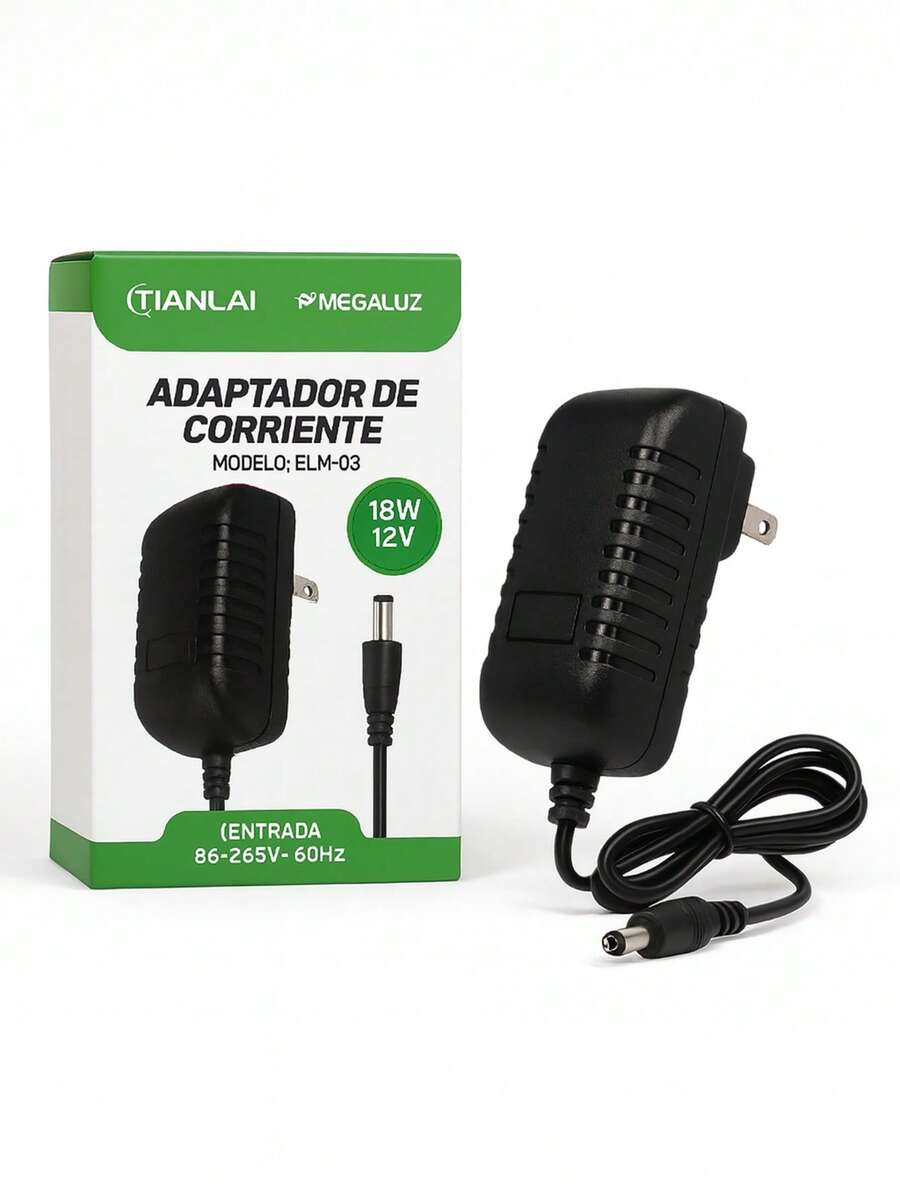 Adaptador de Corriente Entrada 85-265V-60Hz - Tipo de Enchufe A Japonés (100V) - Ver 1