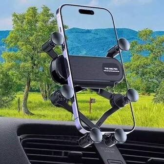 6 Pointl Inkage Phone Car Holder Compatible With IPhone, Android Phone, Gift For Birthday, Family, Friends For Summer Car Accessories