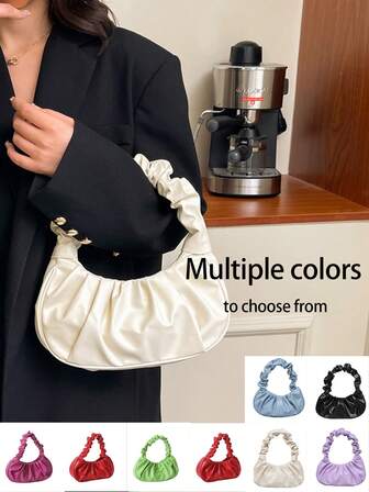 ショルダーバッグ(ダンプリングスタイル)、クラウドバッグ、プリーツハンドバッグ/アンダーアームバッグ。小さな四角いバッグ、ショルダーバッグ、レトロなクロスボディバッグ。高品質PUレザー製、ドレス、シャツ、Tシャツ、スカート、ジーンズ。仕事、ショッピング、バケーション、クラブ、日常生活、クリスマス、バレンタインデー、イースター、記念日、感謝祭、旅行、バケーションに適しています。