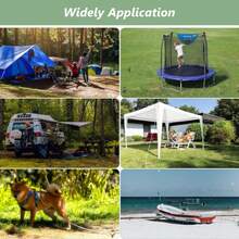 4pcs Triangle Ground Anchor, 18 Inch Long, With T-Handle Hex Wrench, Suitable For Camping Tent, Swing, Securing Animals, Gazebo, Trampoline, Black, Orange - Multicolor - View 7