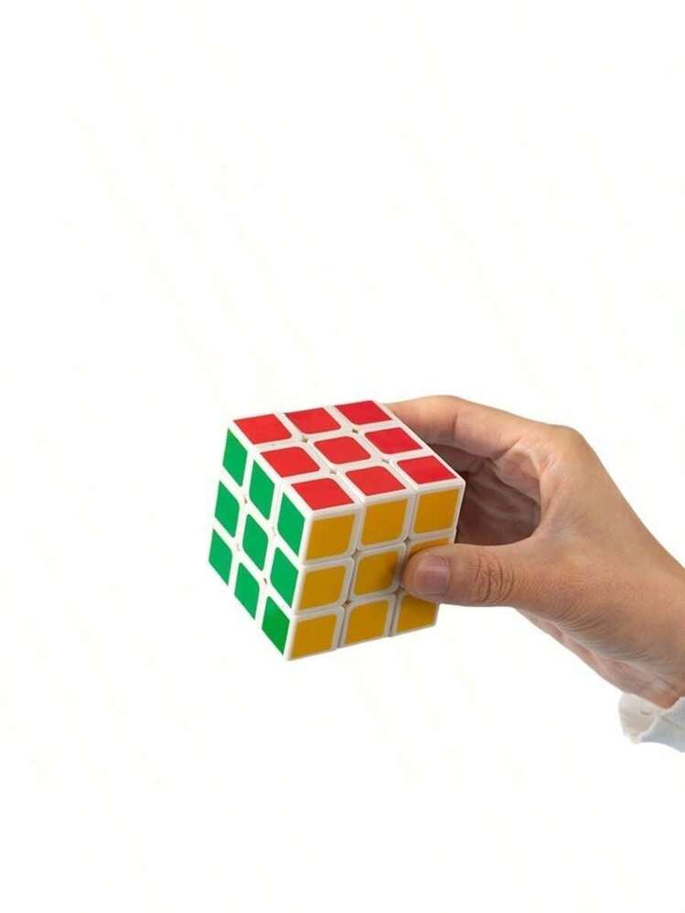 3x3光滑魔方拼图，5.3*5.3厘米，适合初学者，有助于智力开发，是节日/生日/完美礼物之选。 - 彩色 - 查看 6