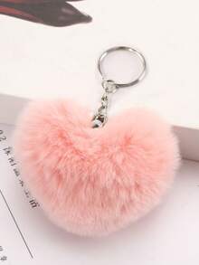 1 Piece Plush Heart Keychain With Colorful Leopard Print - Fashionable & Fun Accessory For Bags - Perfect Small Gift! Valentine's Day Valentines Backpack For School Car Accessories Cute Goth Y2k Bag Charms Car Accessories Teacher Friend Sister Gift Ideas - Beige - View 19
