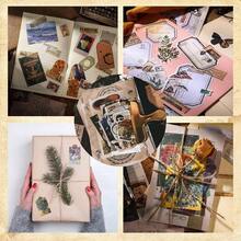 Scrapbook Supplies Pack 400 Pieces Art Journaling Bullet Junk Journal Supplies Planners Vintage Stickers Kits Notebook Collage Album Aesthetic Picture Frames NatureArt - 自然與藝術 - 查看 5