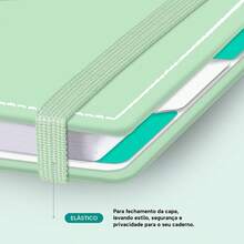 Disco Notebook + Iscool Hardcover 140 Sheets Smart Solid Colors - Mint Green - View 10