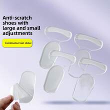 1 Pair / 4 Pairs T-Shaped 2-In-1 Anti-Friction Heel Grips, Silicone Thickened Anti-Slip Heel Pads For Leather Shoes And High Heels; Prevent Heel Slippage, Adjust Fit, Relieve Foot Pain