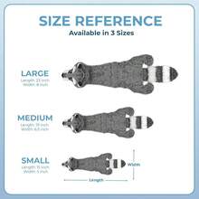 Best Pet Supplies Squeaky Dog Toys With Soft Durable Fabric For Small, Medium And Large Pets Interactive Toy For Indoor Play, Supports Active Biting And Play - Raccoon, Small,Small,Grey/Raccoon - 灰色/浣熊色 - 查看 6