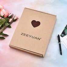 ZEEYUAN Scrapbook Album Leather Photo Album Memories DIY Scrap Book 10.8\X8.6\ Large Family Photo Book Refillable 60 Pages For Anniversary Valentines Birthday Gifts Rose Brown,RoseBrown - 玫瑰棕色 - 查看 8