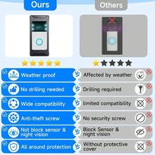 AWYYAnti-Theft Video Doorbell Mount Compatible With Ring/Blink Wireless Camera Doorbell Adjustable Angle Mount No-Drill Battery Doorbell Bracket Accessories For Houses Apartments Businesses - 黑色 - 查看 6