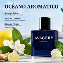 YCZ Midnight Ocean Men's Perfume, 1.7 Fl Oz. Top Notes: Fresh Lemon, Grapefruit, Bergamot, And Mint. Middle Notes: Honeydew Melon, Nutmeg, Jasmine, And Ginger. Base Notes: Frankincense, Sandalwood, Cedarwood, Amber. Long-Lasting Men's Fragrance. The Ideal Choice For Gentlemen, A Men's Perfume With An Alluring Scent That Captivates Women. The Perfect Gift For Christmas And Valentine's Day. - 藏蓝色 - 查看 3