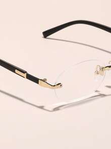 Verywork 1件装塑料和金属几何全框个性化太阳镜基础款永不过时女士透明眼镜，适合日常生活、街头摄影、音乐节、观看电视、礼品配饰 - 查看 3