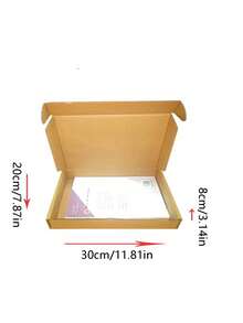 10个/套瓦楞纸箱，适用于快递包装、空运、邮政递送和礼品包装，是小型企业和个人邮寄需求的理想选择。